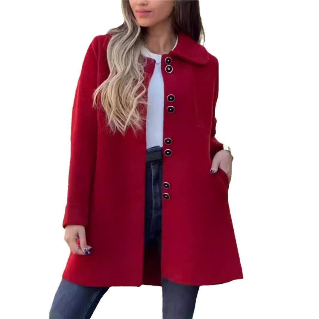 Veste Thermique à Boutonnage Simple pour Femmes - Confort et Style