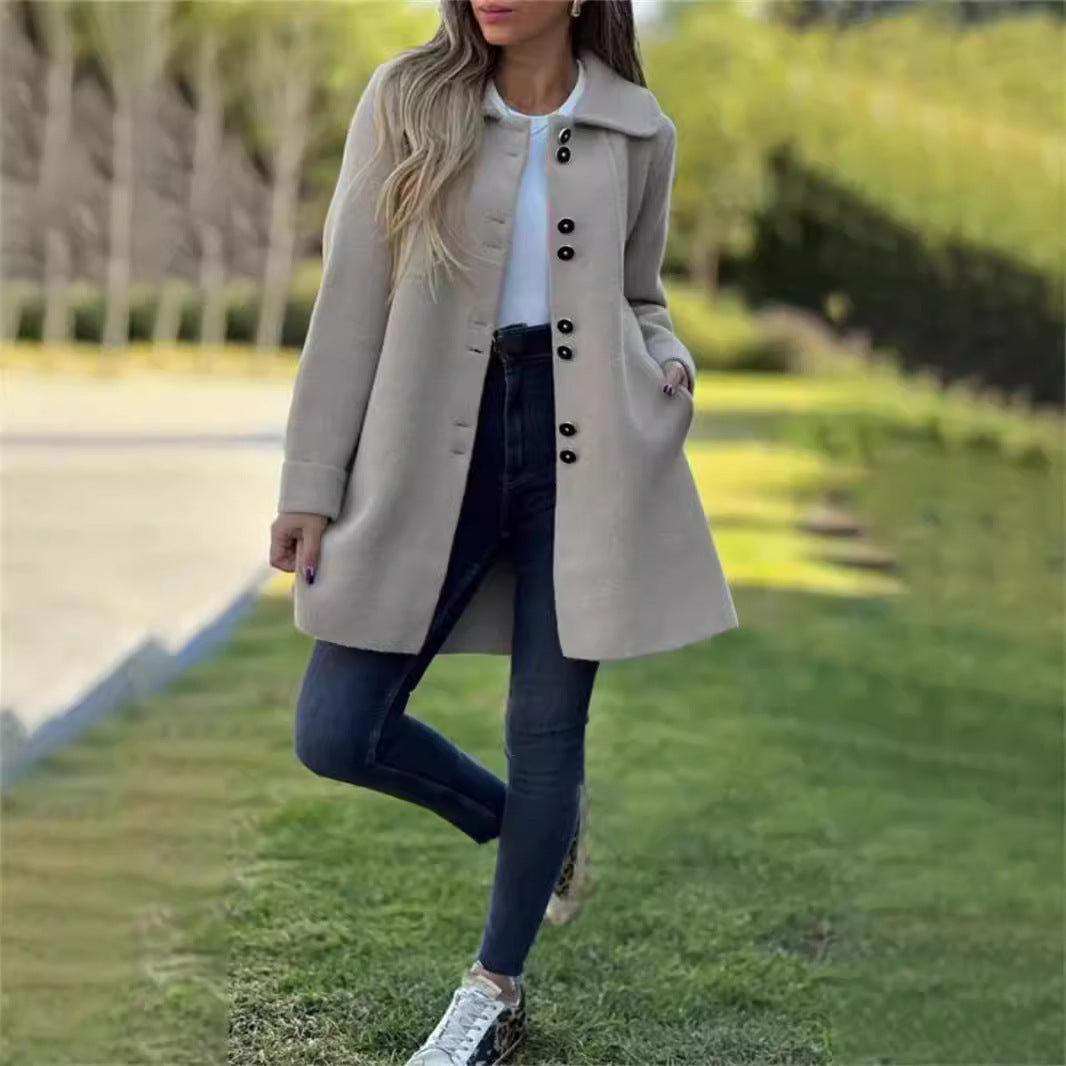 Veste Thermique à Boutonnage Simple pour Femmes - Confort et Style